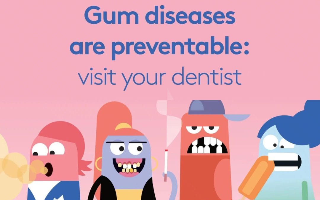 Gum diseases are prevntable poster