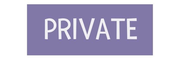 The word private indicating new dental patient status