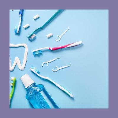 items used to give oral health advice